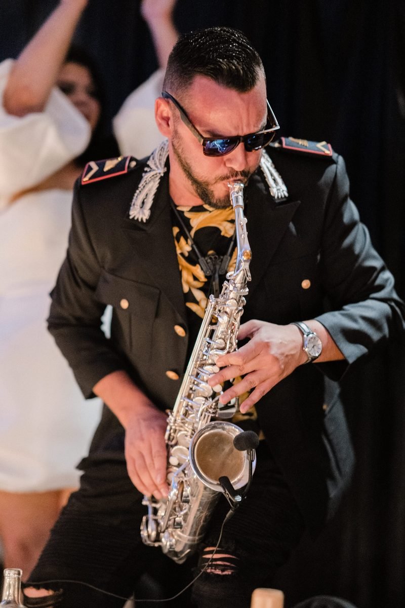 Orget Sadiku performing live