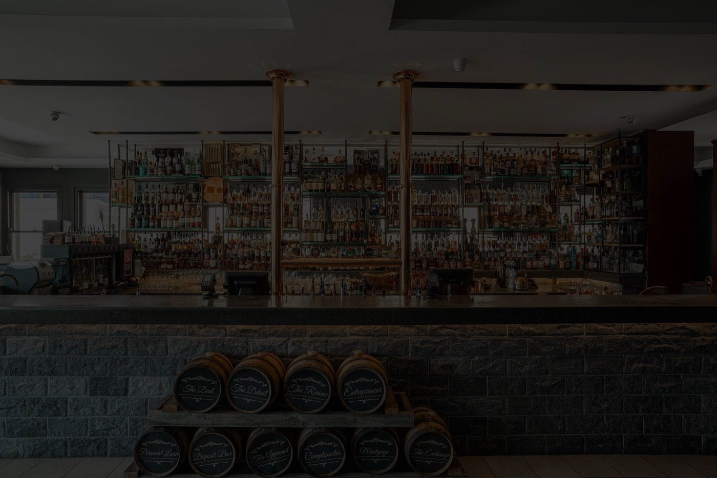The bar at Heritage Lounge, Parramatta